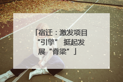 宿迁：激发项目“引擎” 挺起发展“脊梁”