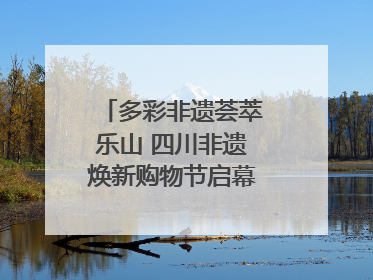 多彩非遗荟萃乐山 四川非遗焕新购物节启幕｜镜观四川