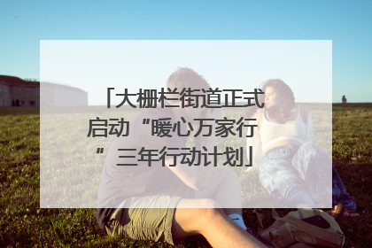 大栅栏街道正式启动“暖心万家行”三年行动计划