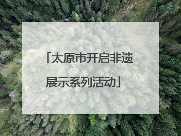 太原市开启非遗展示系列活动