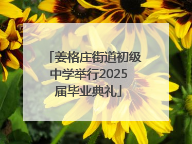 姜格庄街道初级中学举行2025届毕业典礼