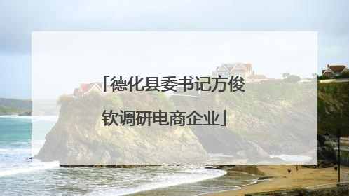 德化县委书记方俊钦调研电商企业