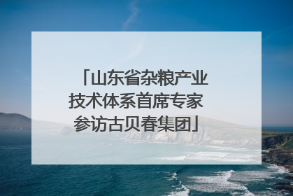 山东省杂粮产业技术体系首席专家参访古贝春集团