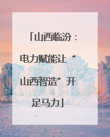山西临汾：电力赋能让“山西智造”开足马力