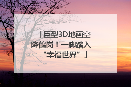 巨型3D地画空降鹤岗！一脚踏入“幸福世界”