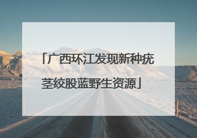 广西环江发现新种疣茎绞股蓝野生资源