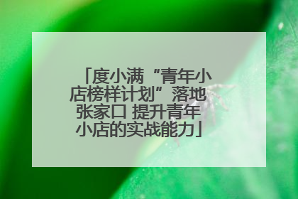 度小满“青年小店榜样计划”落地张家口 提升青年小店的实战能力