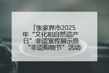 张家界市2025年“文化和自然遗产日”非遗宣传展示暨“非遗购物节”活动在慈利县盛大启幕