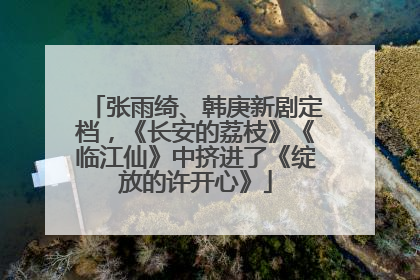 张雨绮、韩庚新剧定档，《长安的荔枝》《临江仙》中挤进了《绽放的许开心》