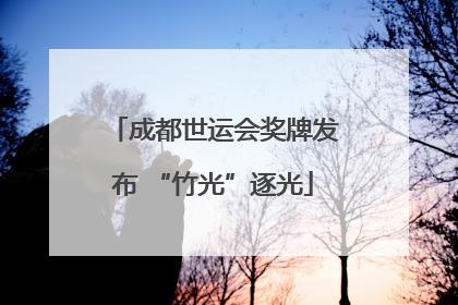 成都世运会奖牌发布 “竹光”逐光