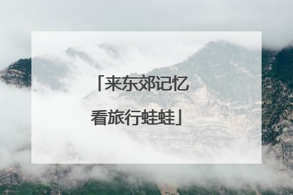 来东郊记忆 看旅行蛙蛙