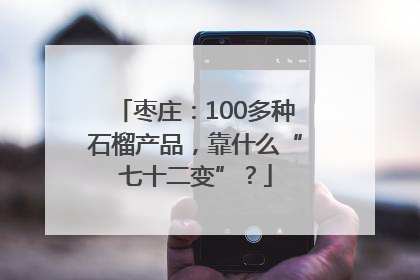 枣庄：100多种石榴产品，靠什么“七十二变”？