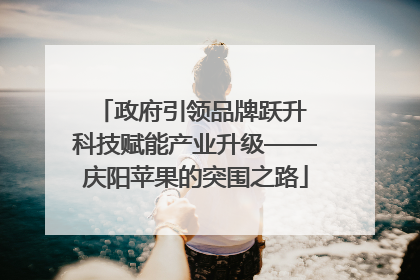 政府引领品牌跃升 科技赋能产业升级——庆阳苹果的突围之路
