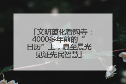 文明蕴化看陶寺：4000多年前的“日历”上，夏至晨光见证先民智慧