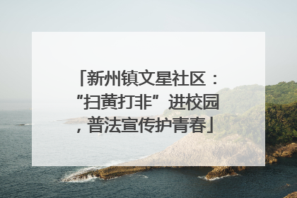 新州镇文星社区：“扫黄打非”进校园，普法宣传护青春