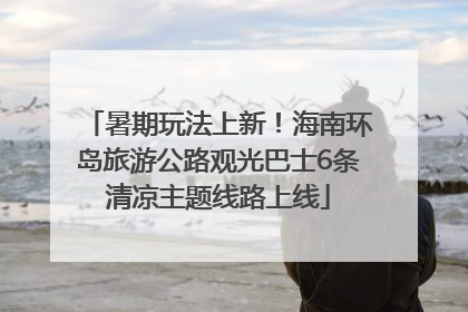 暑期玩法上新！海南环岛旅游公路观光巴士6条清凉主题线路上线