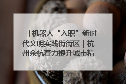 机器人“入职”新时代文明实践街街区｜杭州余杭着力提升城市精细化智能化管理水平