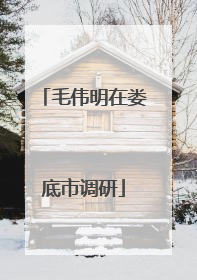 毛伟明在娄底市调研