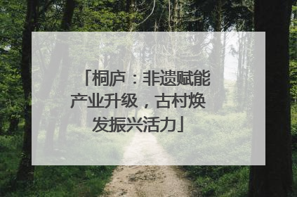 桐庐：非遗赋能产业升级，古村焕发振兴活力