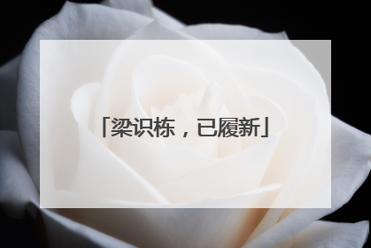 梁识栋，已履新