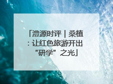 澧源时评｜桑植：让红色旅游开出“研学”之光