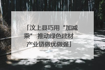 汶上县巧用“加减乘” 推动绿色建材产业链做优做强