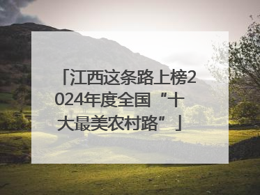 江西这条路上榜2024年度全国“十大最美农村路”