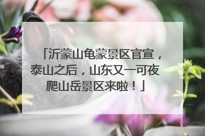 沂蒙山龟蒙景区官宣，泰山之后，山东又一可夜爬山岳景区来啦！