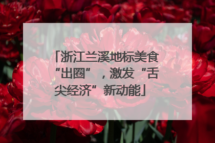 浙江兰溪地标美食“出圈”，激发“舌尖经济”新动能