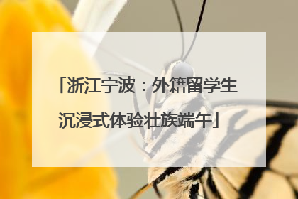 浙江宁波：外籍留学生沉浸式体验壮族端午