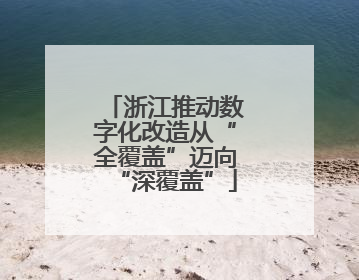 浙江推动数字化改造从“全覆盖”迈向“深覆盖”