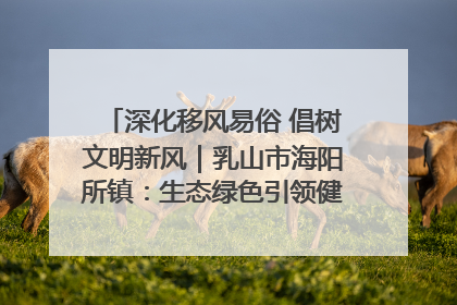 深化移风易俗 倡树文明新风｜乳山市海阳所镇：生态绿色引领健康生活新时尚