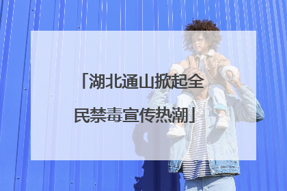 湖北通山掀起全民禁毒宣传热潮