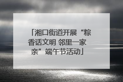 湘口街道开展“粽香话文明 邻里一家亲”端午节活动