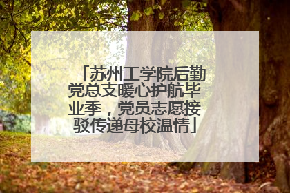 苏州工学院后勤党总支暖心护航毕业季，党员志愿接驳传递母校温情