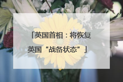 英国首相：将恢复英国“战备状态”