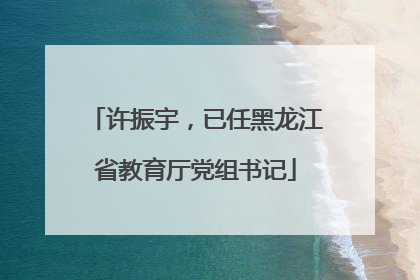 许振宇，已任黑龙江省教育厅党组书记