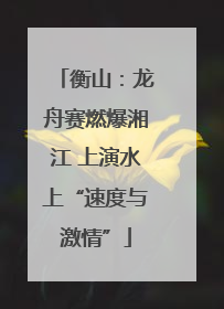 衡山：龙舟赛燃爆湘江 上演水上“速度与激情”