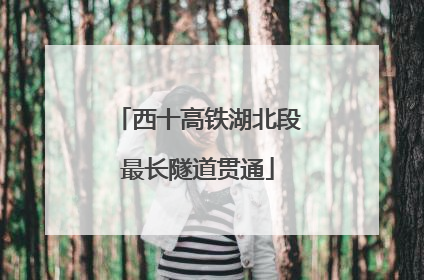 西十高铁湖北段最长隧道贯通