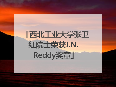 西北工业大学张卫红院士荣获J.N.Reddy奖章