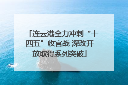 连云港全力冲刺“十四五”收官战 深改开放取得系列突破