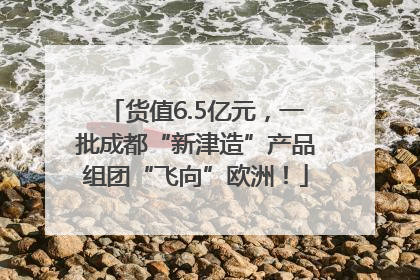 货值6.5亿元，一批成都“新津造”产品组团“飞向”欧洲！