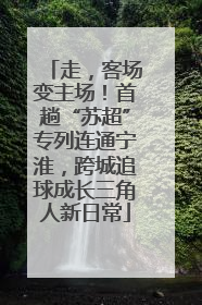 走，客场变主场！首趟“苏超”专列连通宁淮，跨城追球成长三角人新日常