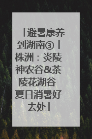 避暑康养到湖南③丨株洲：炎陵神农谷&茶陵花湖谷 夏日消暑好去处