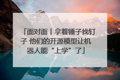 面对面丨拿着锤子找钉子 他们的开源模型让机器人能“上学”了