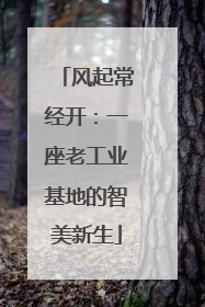 风起常经开：一座老工业基地的智美新生