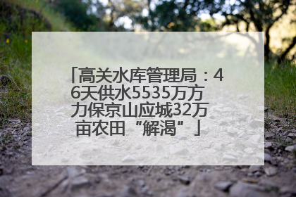 高关水库管理局：46天供水5535万方 力保京山应城32万亩农田“解渴”