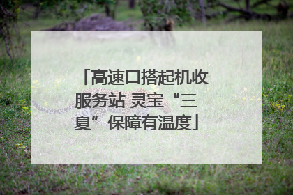 高速口搭起机收服务站 灵宝“三夏”保障有温度