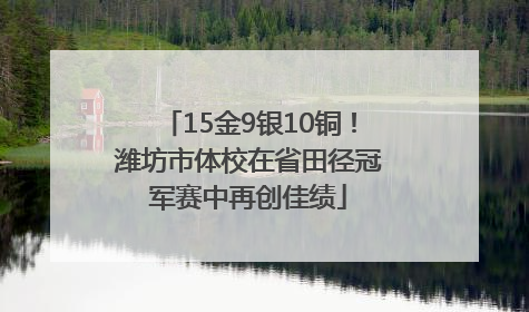 15金9银10铜！潍坊市体校在省田径冠军赛中再创佳绩