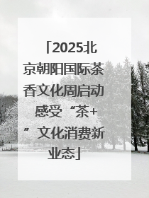 2025北京朝阳国际茶香文化周启动 感受“茶+”文化消费新业态
